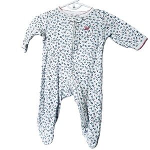 CARTER’s | White and Blue Floral Kids Footie